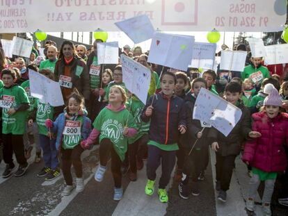 La marcha por la construcción de un instituto en el barrio de Las Rejas el pasado 22 de enero.