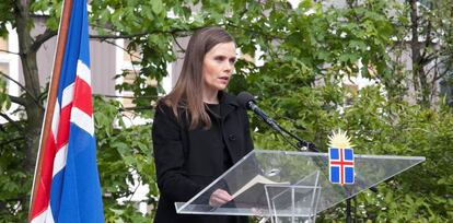 Katrín Jakobsdóttir, primera ministra de Islandia.