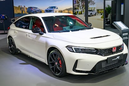 Un Honda Civic Type R en el Salón del Automóvil de Bruselas, en enero de 2025.