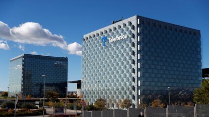 Sede de Telefónica en el barrio madrileño de Las Tablas.