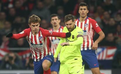 Griezmann ante Messi, el último encuentro de Liga entre Atlético y Barça.