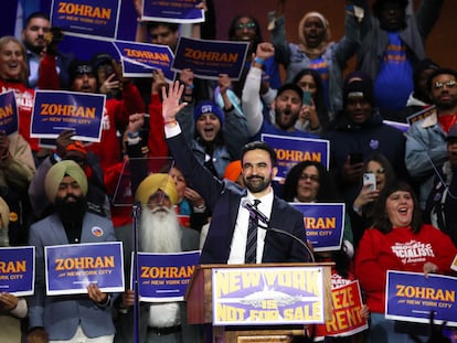 Zohran Mamdani durante un acto en Nueva York, el 26 de octubre.