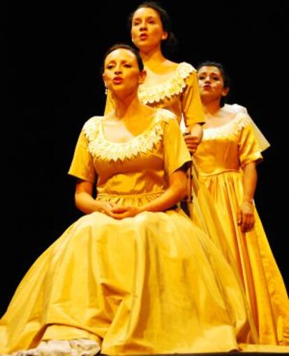 Un momento de la obra 'Mariana Pineda. Canciones y poemas', de Teatro para un instante.
