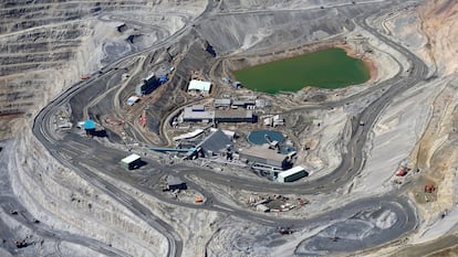 Mina de cobre Los Bronces, de Anglo American, en los Andes, cerca de Santiago de Chile.