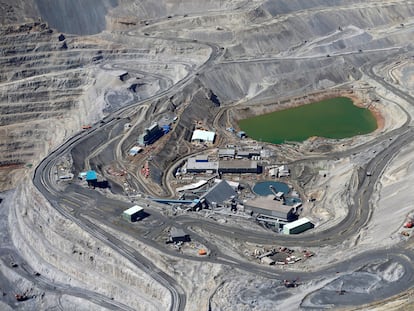 Mina de cobre Los Bronces, de Anglo American, en los Andes, cerca de Santiago de Chile.