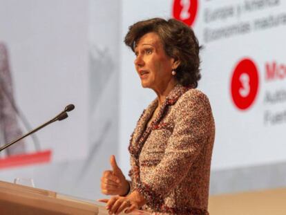 La presidenta del Banco Santander, Ana Bot&iacute;n