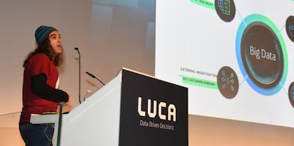 Chema Alonso, chief data officer de Telefónica, en la presentación de LUCA.