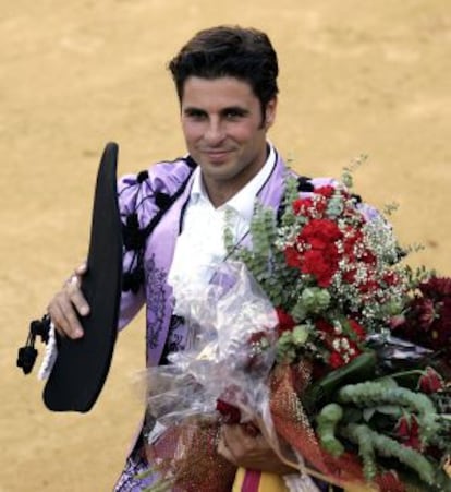 El torero Francisco Rivera Ordóñez tras finalizar una faena en Málaga.