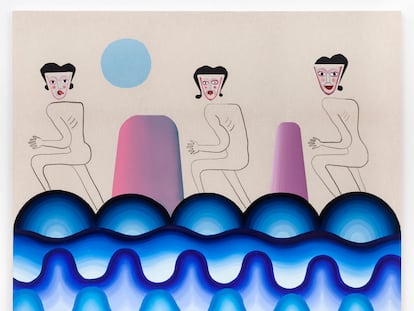 Juan Tessi - Sin título - Oleo, gesso y carbonilla sobre tela