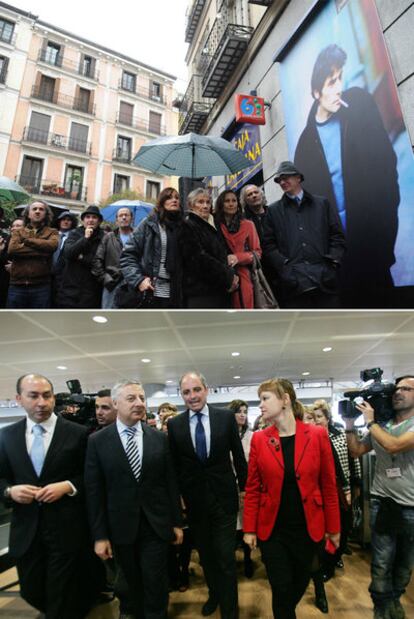 Alberto Ruiz-Gallardón presentaba ayer en Madrid una placa en la plazuela dedicada a Antonio Vega.