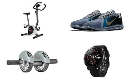 Encuentra bicicletas estáticas, zapatillas, accesorios 'fitness', 'wearables' y otros artículos deportivos en oferta.