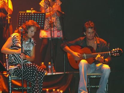 Ni&ntilde;a Pastori, durante su actuaci&oacute;n en el Festival del Cante de Las Minas de La Uni&oacute;n. 