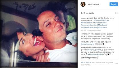 Raquel Perera también ha querido recordar en esta fecha a su marido, el cantante Alejandro Sanz.