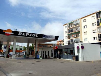 Una de las estaciones de servicio de Repsol en Espa&ntilde;a.