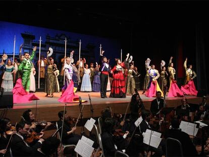 Imagen del espectáculo <i>Antología de la zarzuela,</i> que se representó el pasado año en el Teatro de Madrid.