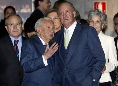 Juan Antonio Samaranch y el rey Juan Carlos, en 2007.