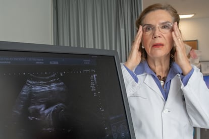 Nieves González en el Hospital Universitario de Canarias, la pasada semana.