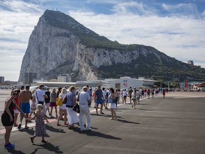 The rock of Gibraltar.