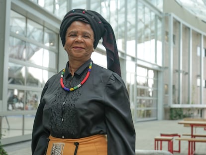 Mamphela Ramphele, copresidenta del Club de Roma, en la Universidad de Ciudad del Cabo, el 6 de marzo.