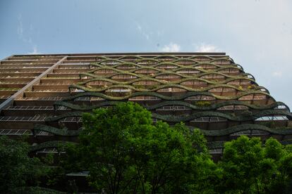 Vista de las terrazas del edificio.