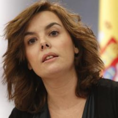 La vicepresidenta Soraya Sáenz de Santamaría