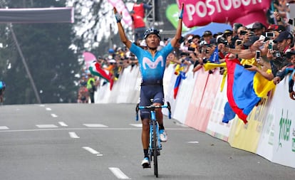 Nairo Quintana, campeón en el Alto de Las Palmas.