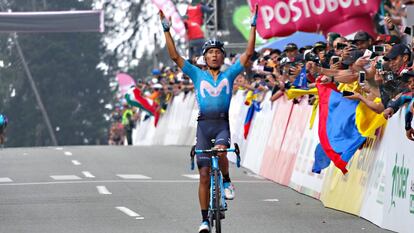 Nairo Quintana, campeón en el Alto de Las Palmas.