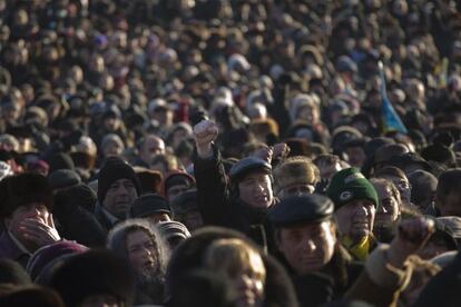 Manifestaci&oacute;n proeuropea este domingo en Kiev.