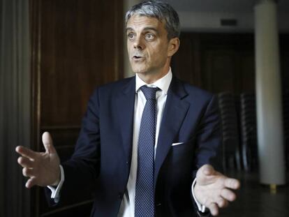 Jaime Malet, presidente de la Cámara de Comercio de EE UU en España, el pasado jueves en el Hotel Palace de Madrid.