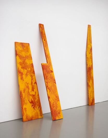 'Sheet Section (Saturation)' (2010), de la artista Magali Reus (cortesía de la Galería Fons Welters, expuesta en la Galería Nogueras Blanchard).