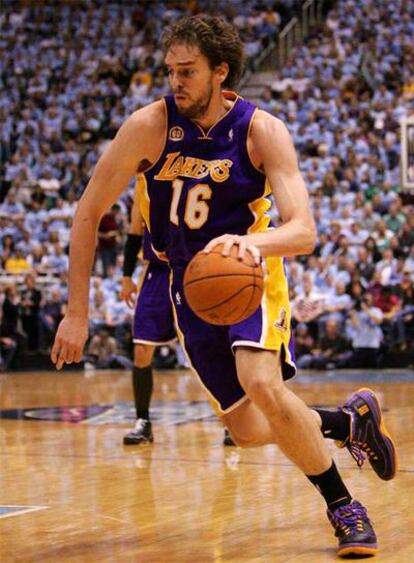 Pau Gasol, en las semifinales de la Conferencia Oeste el curso pasado.