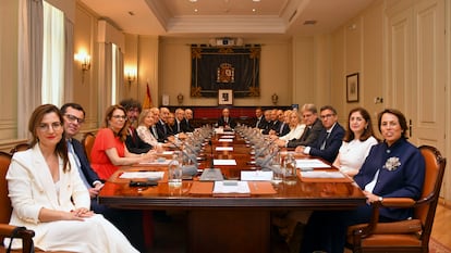 El nuevo Consejo General del Poder Judicial, la semana pasada en su primera reunión de constitución.
