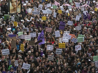 Manifestación contra la violencia de género el pasado 25 de noviembre en Madrid.