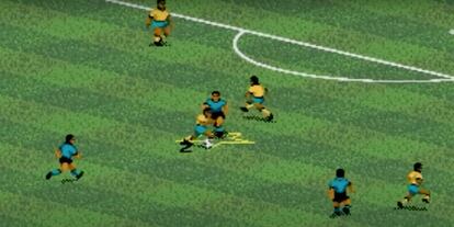 Fotograma del primer videojuego de la serie 'FIFA', de 1993.