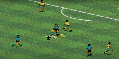 Fotograma del primer videojuego de la serie 'FIFA', de 1993.