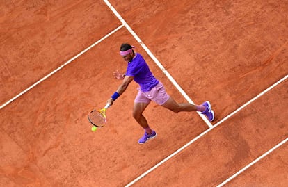 Rafael Nadal en el abierto de tenis