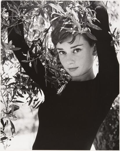 Un dels molts retrats que el CaixaFrum exposa, l'actriu Audrey Hepburn.