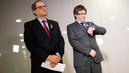 Torra i Puigdemont a Berlín, el passat maig.