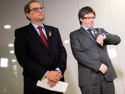 Torra i Puigdemont a Berlín, el passat maig.