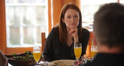 Julianne Moore, como Alice, la profesora enferma de alzhéimer de 'Siempre Alice'.