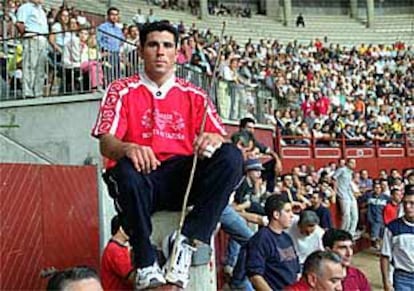 Julián Gómez Carpio, en la plaza de toros La Cubierta, de Leganés.