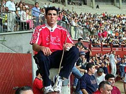 Julián Gómez Carpio, en la plaza de toros La Cubierta, de Leganés.