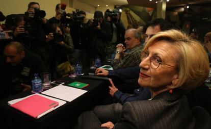 Rosa D&iacute;ez, durante la reuni&oacute;n del Consejo Pol&iacute;tico de UPyD. 