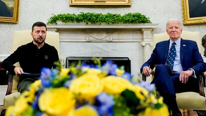 Volodmir Zelenski y Joe Biden, durante un encuentro en la Casa Blanca en septiembre.