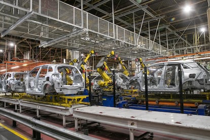 Planta de producción de automóviles en Aragón.