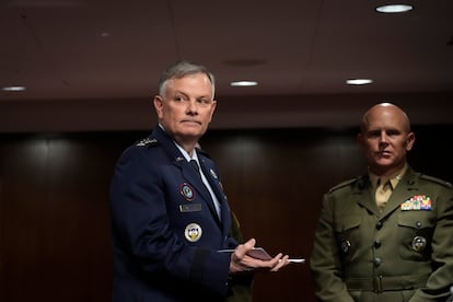 El General Glen VanHerck, Comandante del Comando Norte de los Estados Unidos y del Comando de Defensa Aeroespacial de América del Norte en Washington, DC.