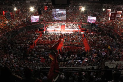 Los sindicatos españoles secundan la eurohuelga. En la imagen, el mitin de Vistalegre del pasado día 12.