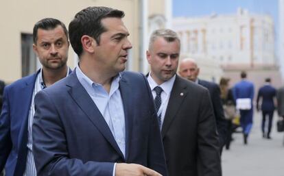 Alexis Tsipras, aquest dijous a Sant Petersburg.