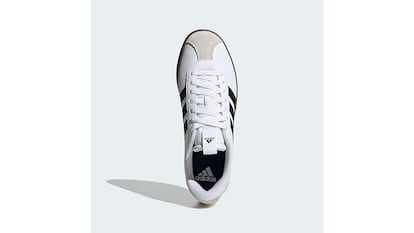 Adidas sneakers on a white background.