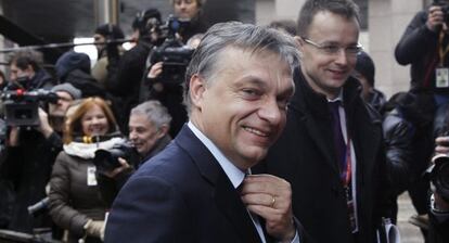 Viktor Orbán, en Bruselas, el 14 de diciembre de 2012.